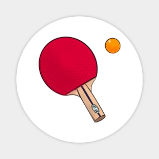 Ping Pong racket and ping pong ball Magnet